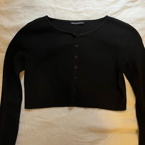 Brandy Melville Cropped Black Sweater